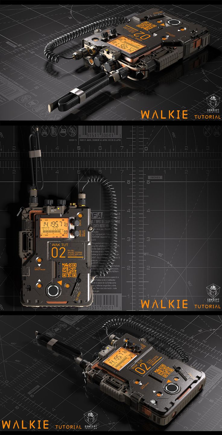 the back side of a cell phone with multiple parts attached to it, all in different positions