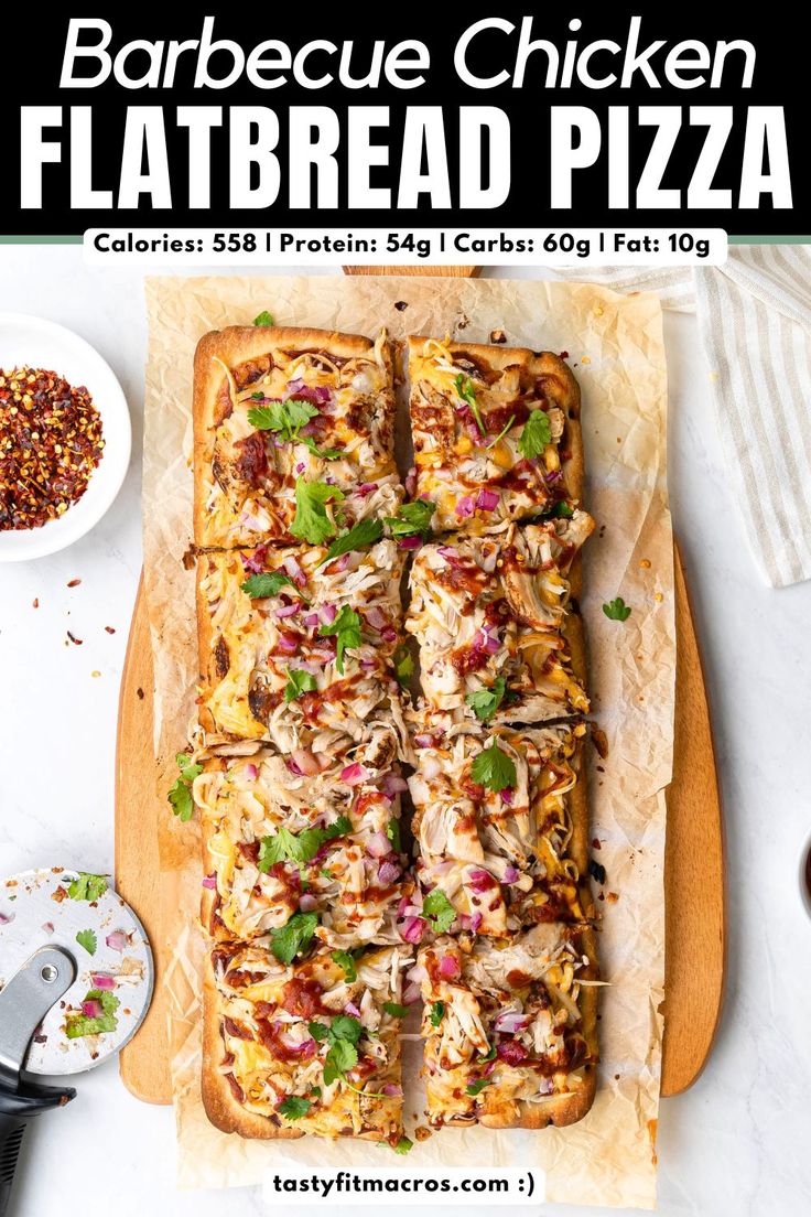 this barbecue chicken flatbread pizza is so good it's ready to be eaten