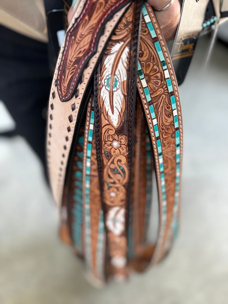 American Darling Genuine Leather- Colors may vary. Hand Tooled and Painted Removable Buckle Floral Belt, Leather Colors, Western Belt, Western Belts, Leather Projects, Pitcairn Islands, Leather Belts, Guinea Bissau, Custom Leather