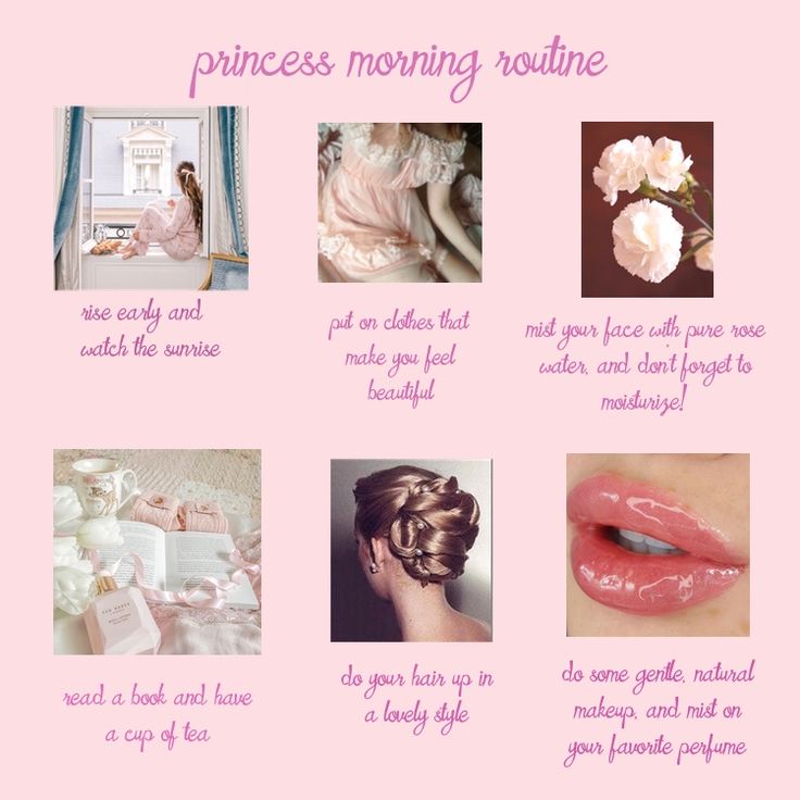 a pink poster with pictures of princesses and other things to do on her face