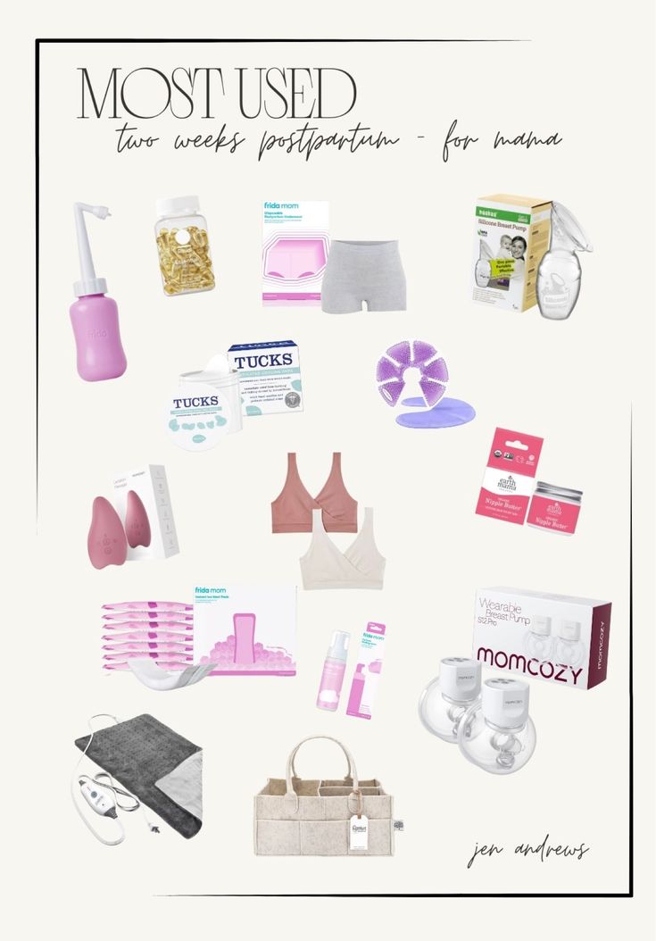 the most used items for women's personal care products are shown in this poster