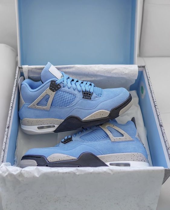 Air Jordan 4 University Blue | Nike Sneakers | on Amazon Hit the link 👆 👆 👆