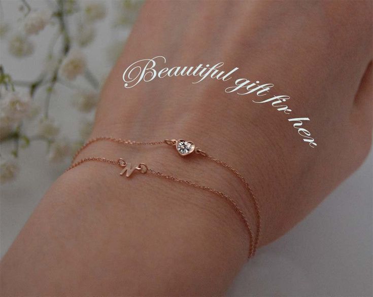 Diamond heart bracelet with a bezel setting comes with all 12 birthstones memorable gift for any occasion. Diamond heart Initial bracelet special loving present for: Mother's day. Baby shower. Birthday. Anniversary. Christmas. Best friend or family friend. SIZE of the Diamond heart initial bracelet: Letter 0.25'' 4 mm (with little jump rings 7mm) Heart bezel set 3.5 mm with genuine birthstone or a diamond. All 12 birthstone colors are available. (please see the last picture) and choose the birth 14k Gold Diamond Bracelet For Valentine's Day Gift, Personalized Diamond Bracelet As A Gift, Personalized Diamond Bracelet As Gift, Dainty Personalized Diamond Bracelet For Gift, Dainty Personalized Diamond Bracelet As Gift, Fine Jewelry Diamond Bracelet For Valentine's Day, Heart Shaped Diamond Bracelet Gift, Elegant Silver Heart Bracelet For Birthday Gift, Elegant Silver Heart Bracelet For Birthday