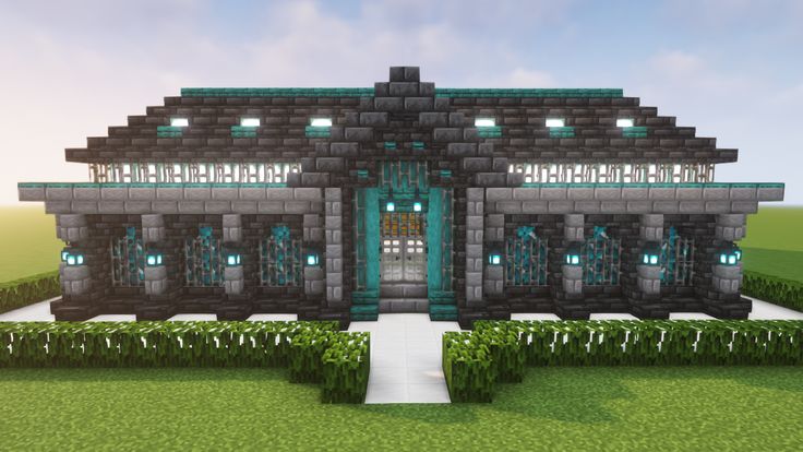 an image of a house made out of minecraft