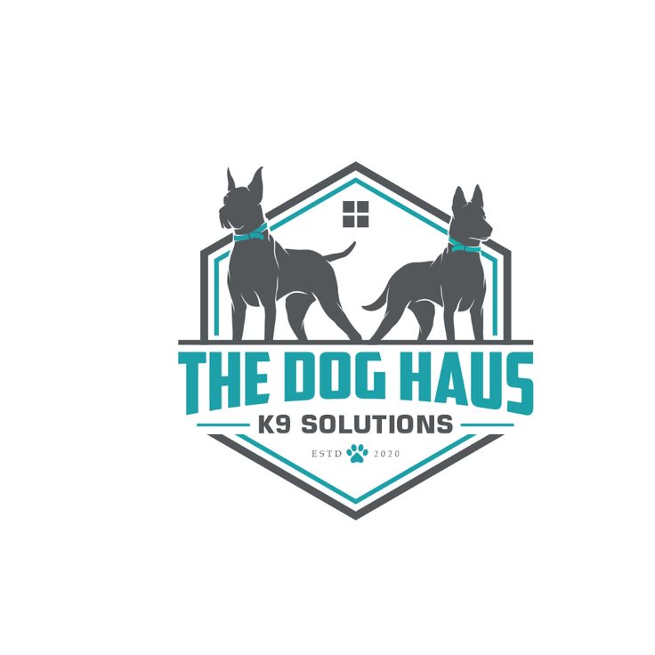 the dog haus logo with two dogs