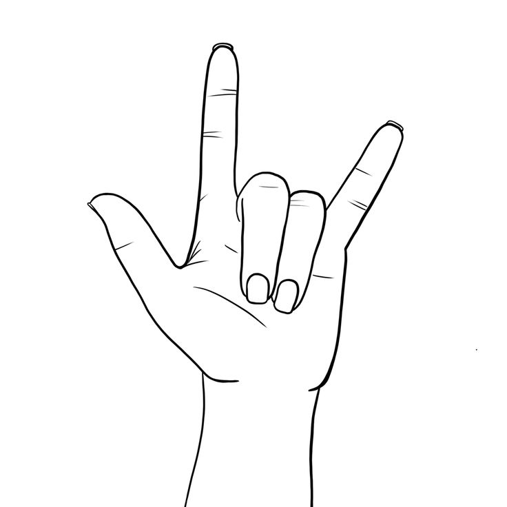 a hand making the v sign with it's fingers and two fingers in the air