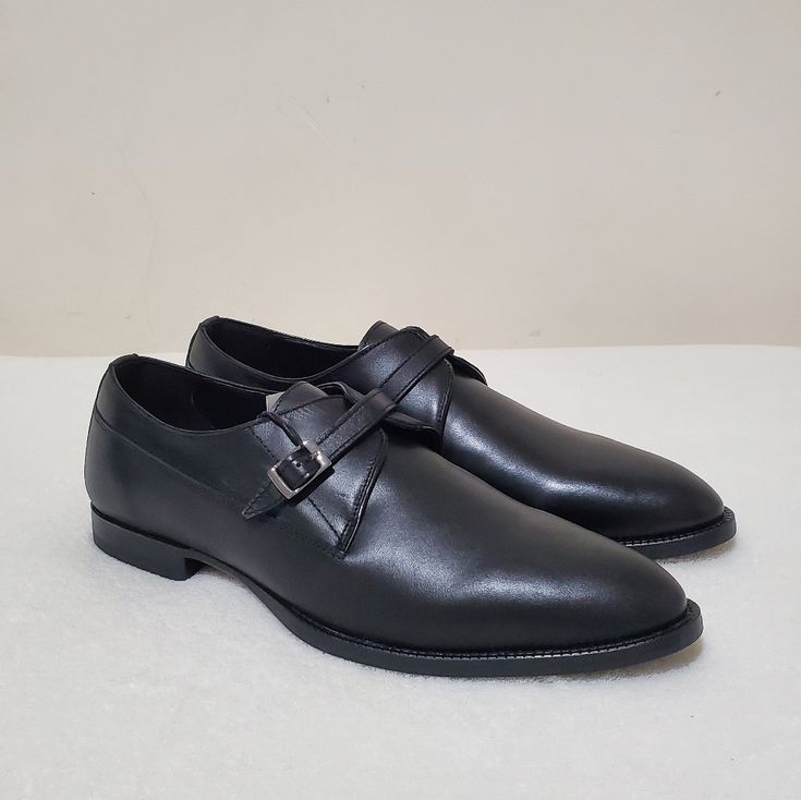 Zara Leather Monk Shoes Size 9 New With Tag Smoke And Pet Free Home Monk Shoes, Zara Leather, Zara Shoes, Zara Black, Men's Shoes, Zara, Man Shop, Pet, Leather