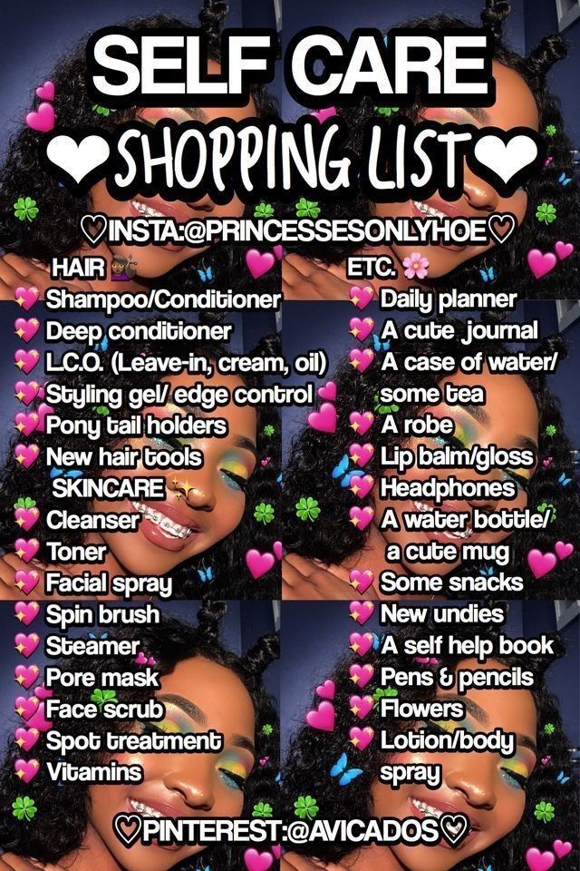 Selfcare Shopping List, Baddie Necessities, Self Care Shopping List, Self Care Shopping, Queen Tips, Cleopatra Beauty Secrets, Skin Care Routine For 20s, Advanced Skin Care, Baddie Tips