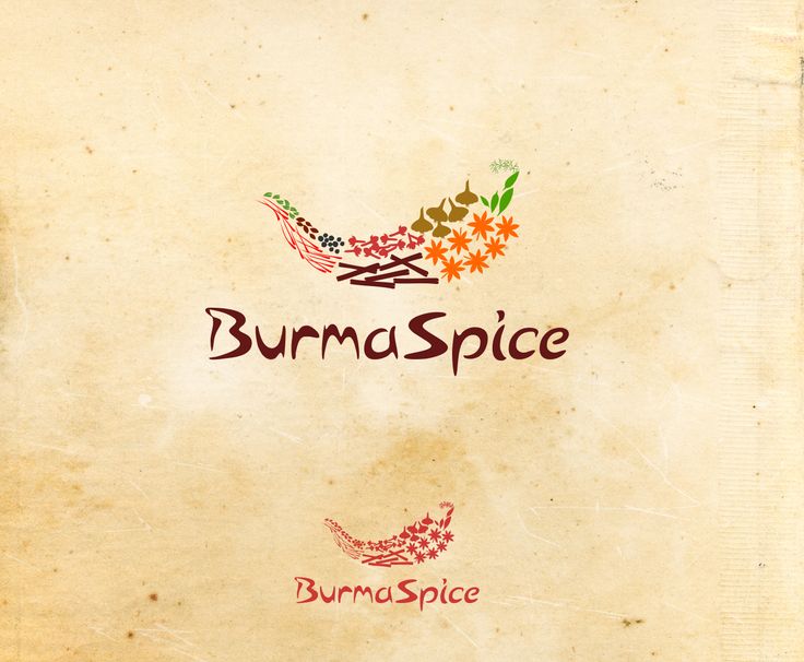 an old paper with the words burma spice on it