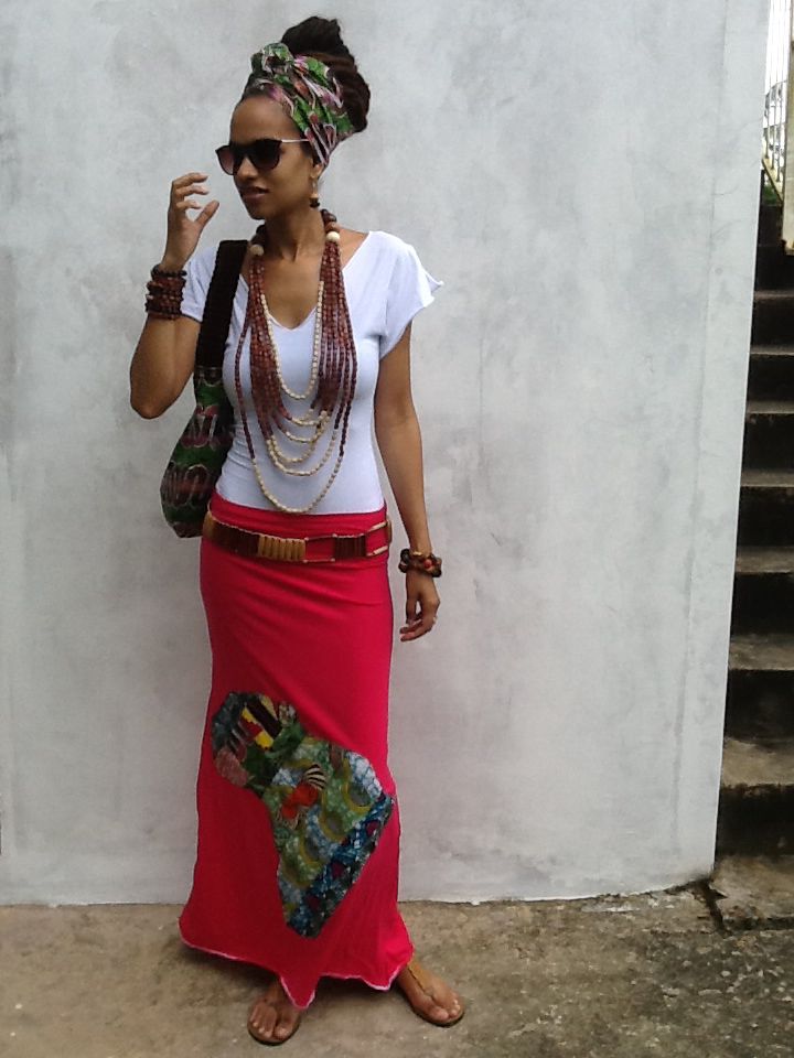 I love my new maxi collection www.iloveafrika.com Rastafarian Outfits, Jamaica People, Fem Aesthetic, Rastafarian Women, Rasta Style, African Maxi Skirt, Rastafarian Culture, Womens Skirt Outfits, Reggae Style