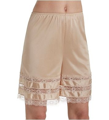 Shadowline Snip-it 18 Inch Pettipants 3362 - Shadowline Slips Spring Beige Bottoms With Lace Trim, Stretch Bottoms With Lace Trim For Spring, Spring Stretch Bottoms With Lace Trim, Spring Bottoms With Lace Trim And Stretch, Fitted Lace Bottoms For Daywear, Spring Bottoms With Lace Trim And Short Shape, Wide Leg Lace Bottoms With Lace Trim, Beige Lace Trim Shorts, Elegant Beige Bottoms With Lace Trim