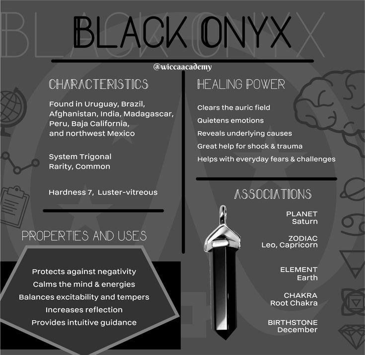 The onyx stone is one of the most important black gemstones for your spiritual and meditative practices. #witchcraft #crystals #wiccan #witchyvibes #witchythings #witch #spirituality #meditation #witchlife #nature Onyx Meaning, Capricorn Element, Witchcraft Crystals, Black Gemstones, Earth Gift, Witch Spirituality, Onyx Crystal, Crystals Healing Properties, Spiritual Crystals