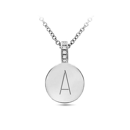 Personalize with initials or as is, plain high polished surface. The disc is 10.0mm and has a beautiful diamond bail. We will engrave the disc with the initial of your choice at no charge. Simply note the letter in the comments section during checkout. Chain included. Engraved Initials, Disc Pendant, Accessories Jewelry Necklace, Diamond Necklace, Initials, Platinum, Jewelry Accessories, Silver Necklace, Jewelry Necklaces