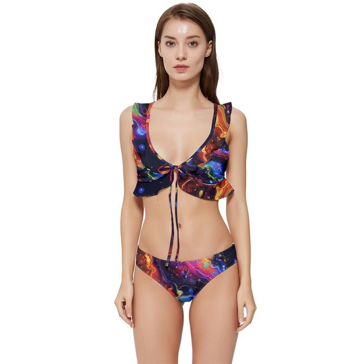 Embrace effortless elegance and playful charm with the Low Cut Ruffle Edge Bikini Set from Mila Beachwear. This chic swimsuit features a sleek, low-cut design accented with flirty ruffle edges, perfect for making a stylish statement at the beach or pool. Care Instructions: Hand wash cold, hang dry. Avoid using bleach and do not iron to maintain the vibrant print and integrity of your bikini. Elevate your swimwear collection with the Low Cut Ruffle Edge Bikini Set. Perfect for those who appreciat Chic Swimsuit, Pool Care, The Low, Effortless Elegance, Swimwear Collection, Cut Design, Low Cut, Women Swimsuits, At The Beach