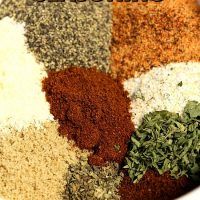 a bowl filled with different types of spices