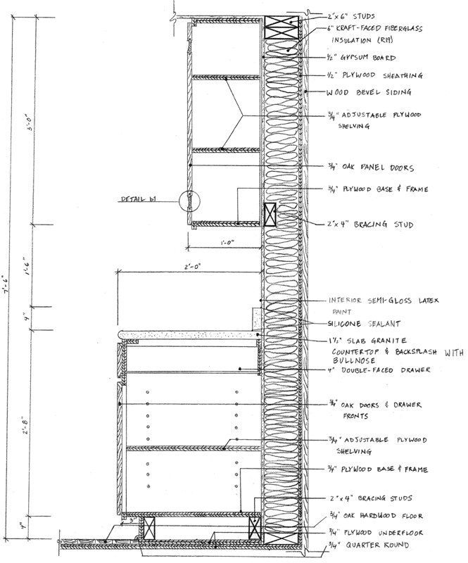 an architectural drawing showing the details for a fire escape