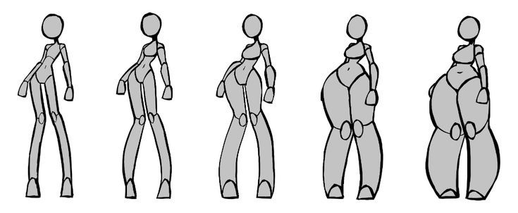 an image of the human body with different angles and sizes, including one man's torso