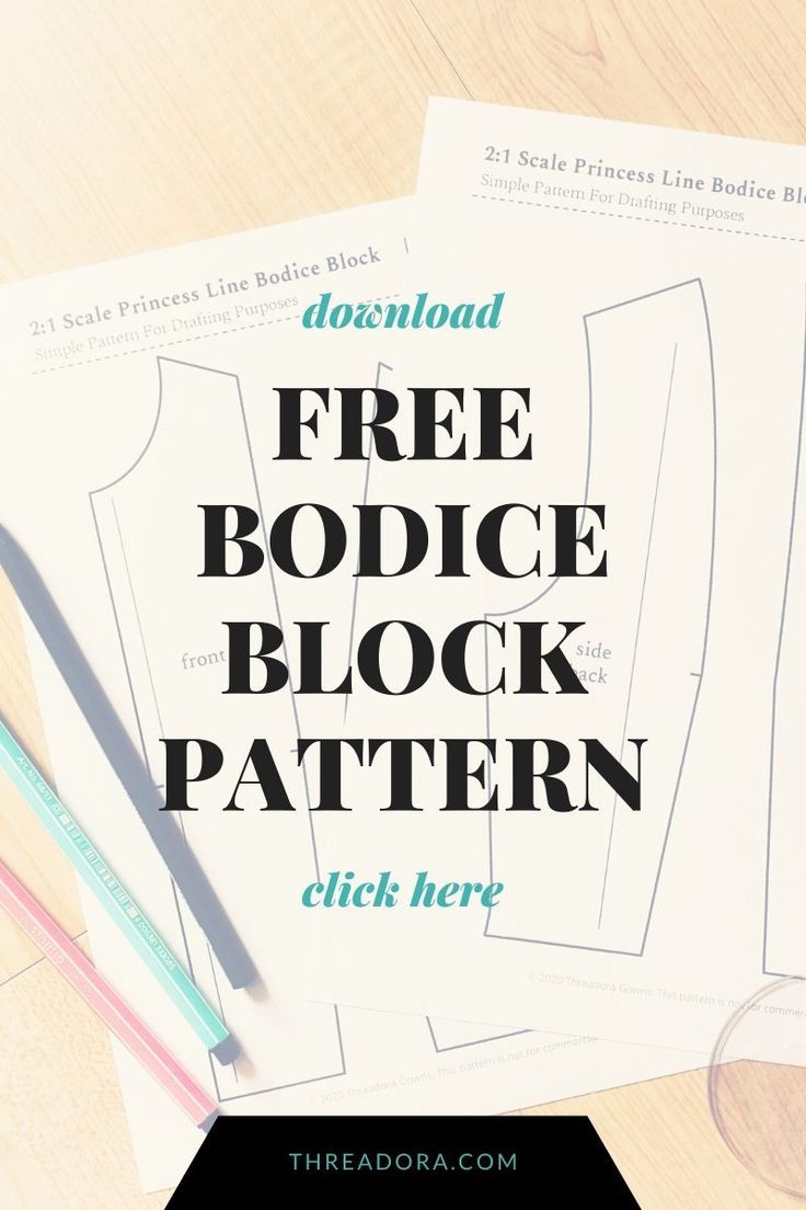 the free bodgie block pattern is on top of some paper