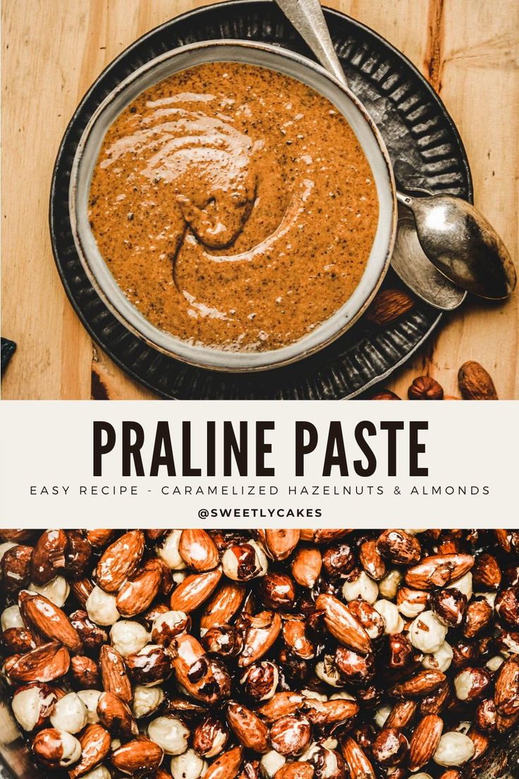 the cover of praline maison with nuts and cinnamons in front of it