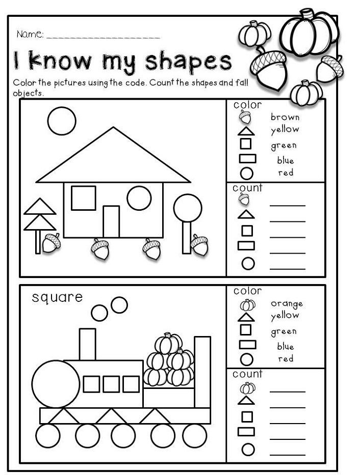 i know my shapes worksheet for kids to practice the shape and color scheme