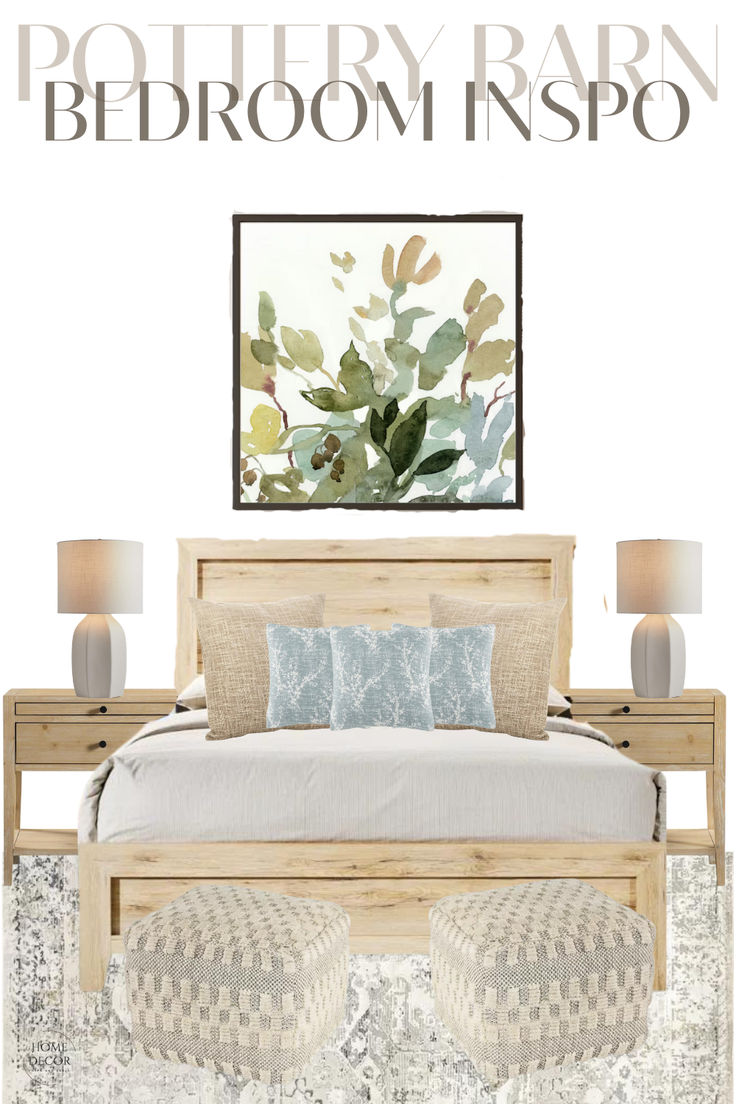 a style bedroom with Pottery Barn look furniture and home accents but at a lower cost than buying them at Pottery Barn Pottery Barn Bedroom Furniture, Pottery Barn Bedroom, Barn Bedroom, Pottery Barn Bedrooms, Upgrade Your Home, Bedroom Inspo, Barn House, Bed Design, Home Decor Inspiration