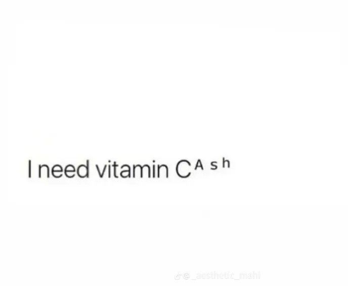 the words i need vitamin c as h are written in black on a white background