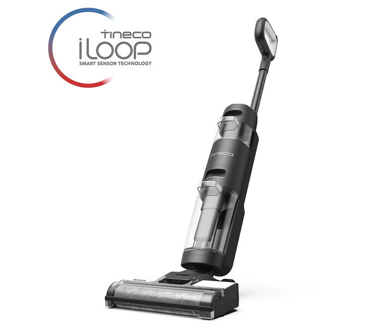 a black and silver vacuum on a white background with the words timeco loop above it