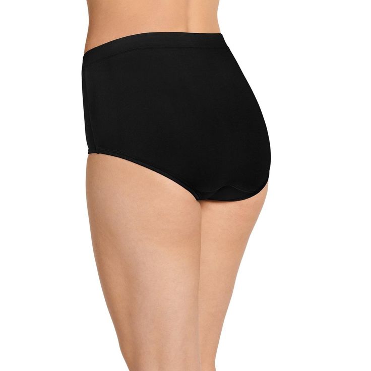 Make yourself more comfortable whenever you hit the gym or your favorite café by starting your outfit with the Jockey Cotton Stretch Brief. The cut helps provide a familiar fit, while the blended fabric offers the softness, breathability and stretch that help leave you feeling cooler, drier and fresher at the end of an intense morning workout or a lazy, peaceful afternoon. Comfortable Seamless Black Activewear, Black Seamless Comfort Fit Activewear, Comfortable Black Seamless Activewear, Comfortable Fitted Black Bottoms, Fitted Black Bottoms, Sports Bottoms With Full Coverage And Soft Touch, Black Micro-elastic Moisture-wicking Bottoms, Moisture-wicking Micro-elastic Black Bottoms, Black Compression Comfortable Activewear