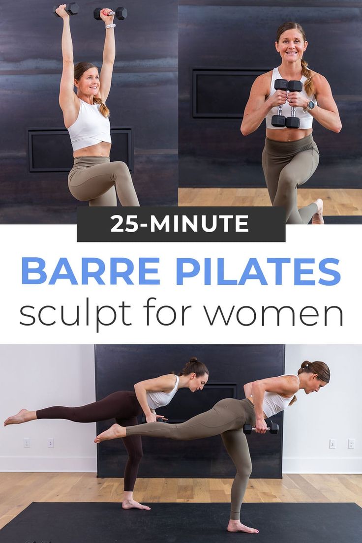 the 25 minute bare pilates sculpt for women is an easy way to