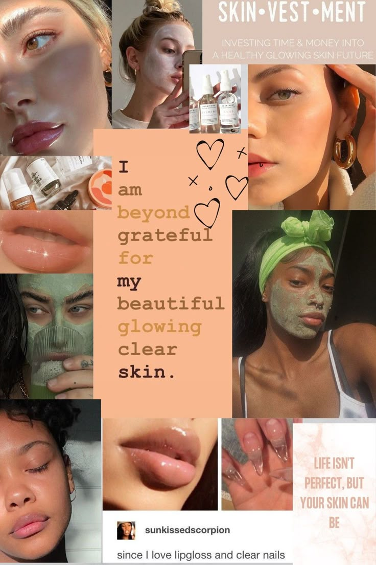 ✨Manifest clear skin ✨visualize it ✨glowy and dewy Clear Glass Skin Vision Board, Clear Glowing Skin Aesthetic Vision Board, Clear Healthy Skin Aesthetic, Clear Perfect Skin, Clear Beautiful Skin, 2023 Vision Board Clear Skin, Clear Skin Visionboard, Glowing Skin Manifestation, Vision Board For Clear Skin