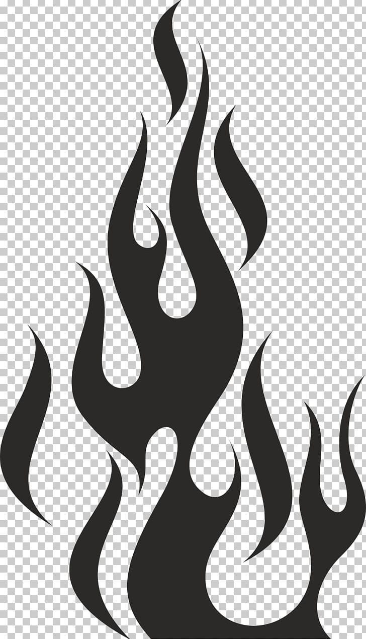 a black and white fire flame on a transparent background