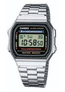 Reloj Casio plateado A168W Casio Digital, Casio Vintage, Casio Classic, Timex Watches, Casa Vintage, Amazing Watches, Unisex Watches, Kids Watches, Skagen