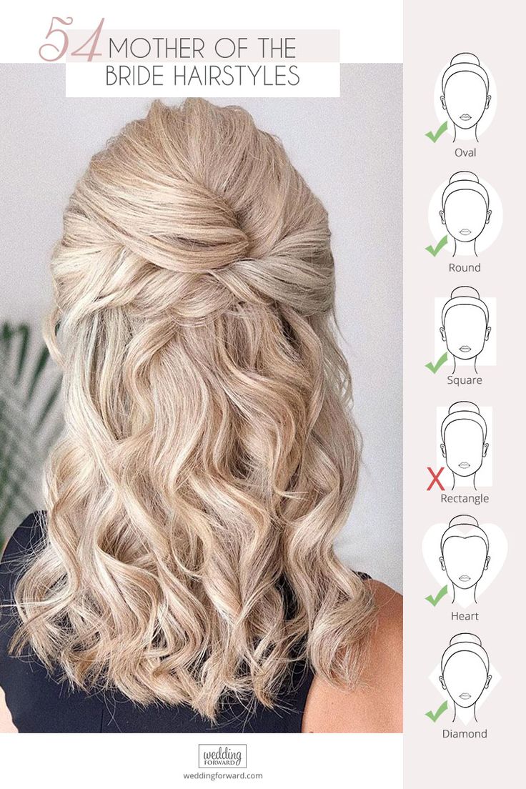 Groom Hair Styles, Mother Of The Bride Hairdos, Mother Of The Bride Hairstyles, Mother Of The Groom Hairstyles, Half Up Wedding Hair, Dunner Wordend Haar, Wedding Hair Half, Wedding Hairstyles Medium Length, Mother Of The Bride Hair