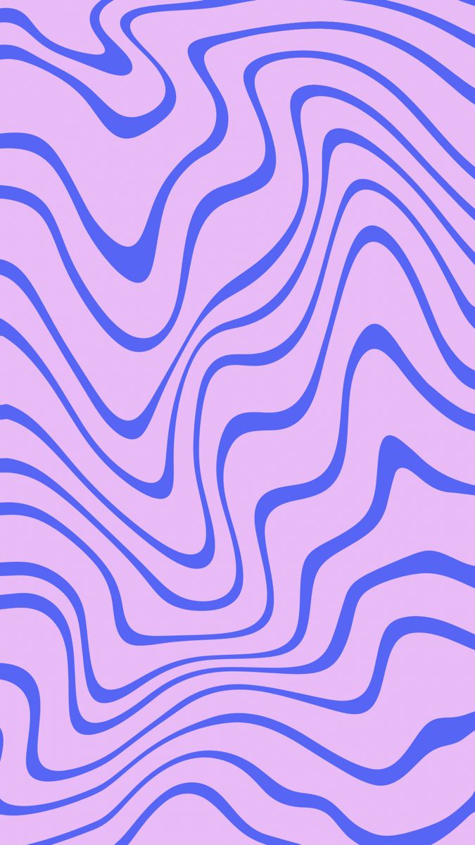 an abstract pattern with wavy lines in blue and pink colors on a light purple background