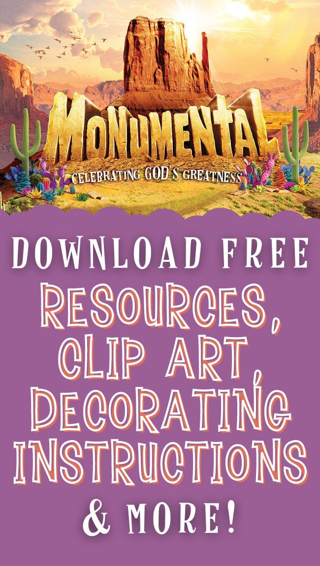 an advertisement for the mountaintop festival with text that reads, free resources, clip art, decorating instructions and more