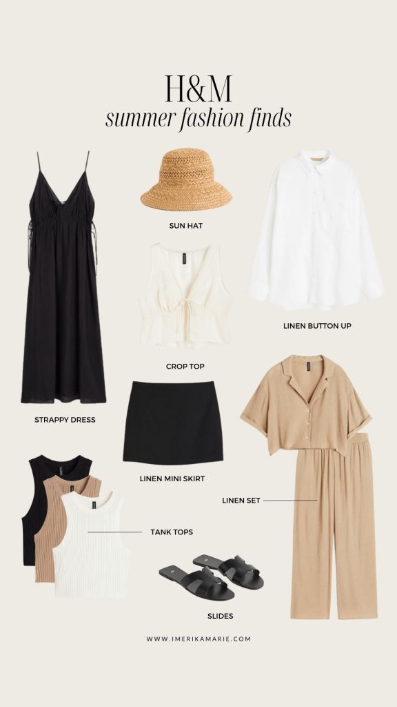 H&M Summer 2023 fashion finds. Find all your neutral summer basics, accessories, and more fashion finds at H&M. H&m Fits, Book Launch Outfit, H&m Clothes, H&m Outfits, Summer Essentials Clothes, Minimal Summer Outfit, Erika Marie, Hm Outfits, Capsule Wardrobe Women