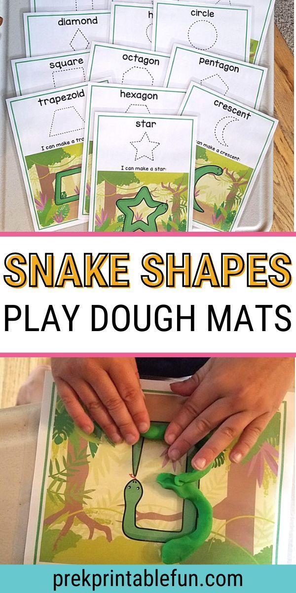 Learning to create snakes from play dough is one of the first skills that preschoolers develop when they first begin to manipulate play dough. Creating snakes can easily lead to shape formation! Zoo Animal Learning Activities, Snake Playdough Mats, Reptile Projects For Preschool, Snake Theme Preschool, Preschool Lizard Activities, Zoo Playdough Mats, Snake Songs For Preschool, Snakes Preschool Activities, Snake Sensory Bin