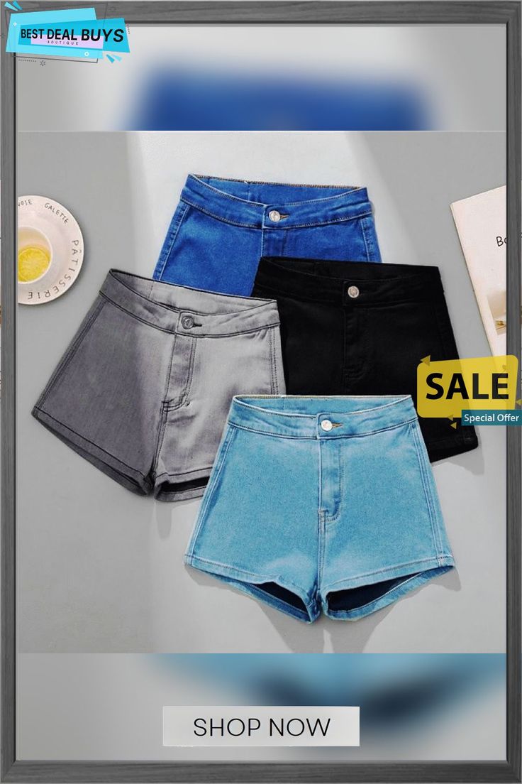 Women's Jeans Skinny Denim Light Blue Black White Casual Casual Daily Wear Short Breathability Solid Colored S M L Xl 2xl Non-stretch Mid-rise Blue Jean Shorts, Blue High Waist Non-stretch Jean Shorts, Non-stretch Denim Jean Shorts, Type Of Pants, White Casual, Daily Wear, Women's Jeans, Blue Black, Women Jeans