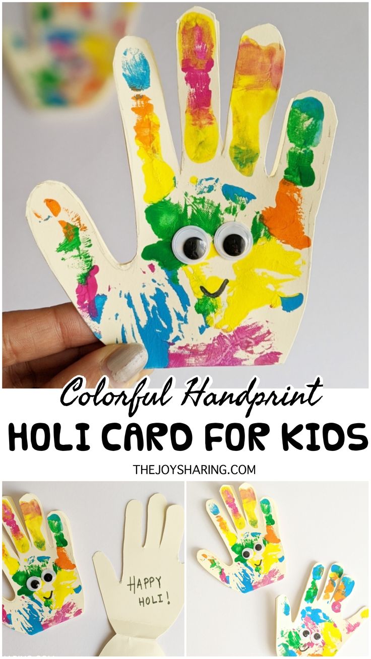 colorful handprints for kids to make