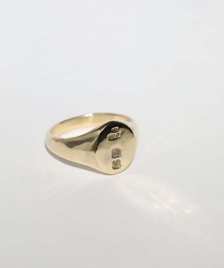 Oval Hallmarked Signet Ring in Gold Signet Ring Gold, Letter Collection, Oval Signet Ring, Women's Wedding Bands, British Traditions, Traditional Engagement Rings, Gold Signet Ring, Womens Wedding Bands, Ring Gold