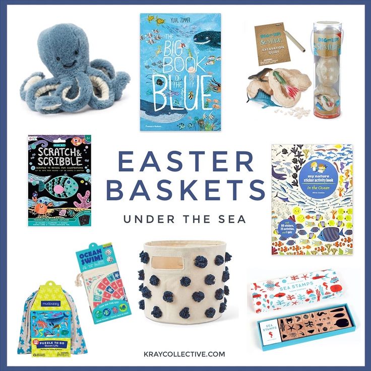 easter baskets under the sea for kids