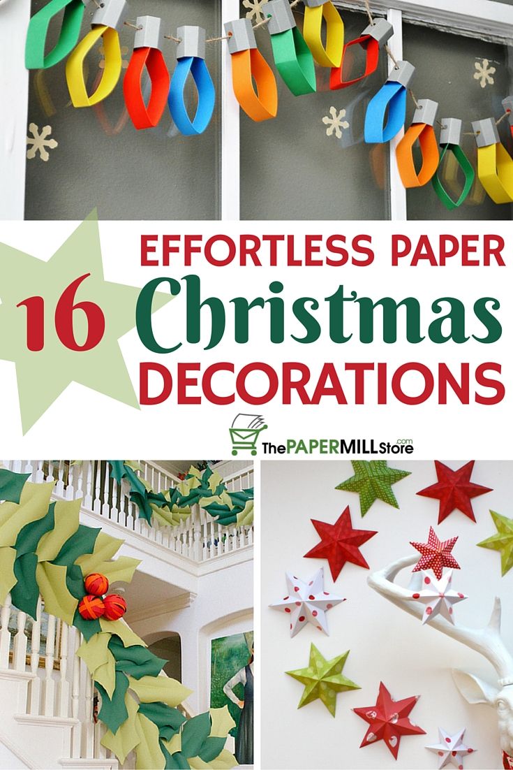 paper christmas decorations with text overlay that reads, effort - free paper christmas decorations