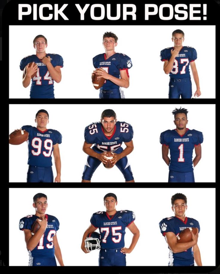 Senior Football Banners, Team Mom Football, Youth Sports Photography, Football Senior Photos, Football Team Pictures, Sports Team Photography, Peewee Football, Football Senior Pictures, Football Poses