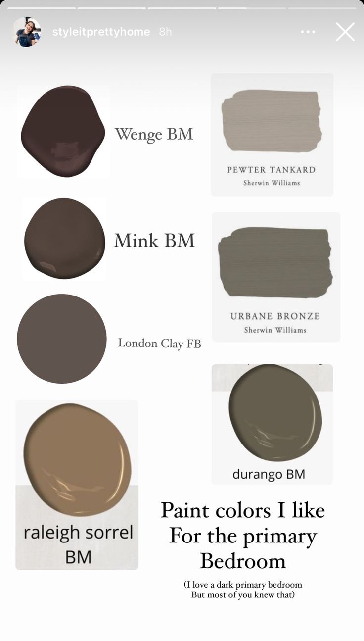 the different shades of paint that can be used for furniture