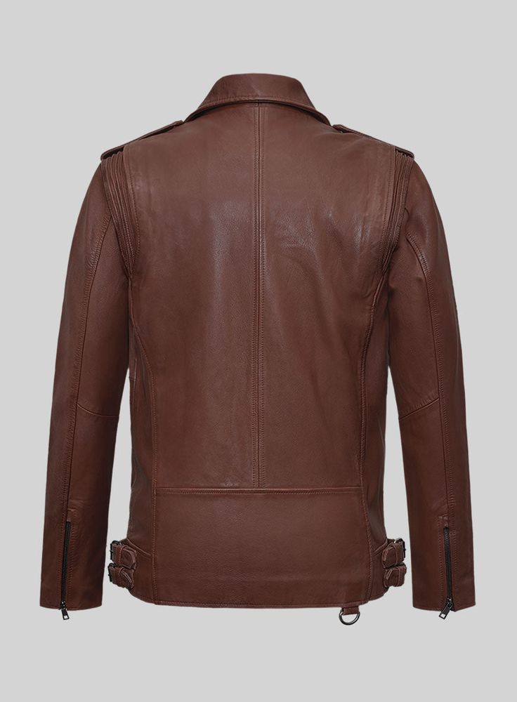 Introducing our Nobelvalor Tan Rider Leather Jacket, especially designed to make you stand out in the fashion world with its unique style. Custom-made from pure leather, our jacket offers a classy style for your fun hangouts or night rides with friends.   So give your casual style a bold twist with our jacket, which will make your ensemble a rich perfection.  Made Using Pure Napa Sheep Skin Soft Leather.   Look Includes     Tan Brown Washed and Waxed  Leather   Antique Silver Zipper     You can Red Tweed Jacket, Green Tweed Suit, Grey Tweed Suit, Herringbone Shirt, White Tuxedo, Cashmere Jacket, Sheep Skin, Green Suit, Tweed Suits