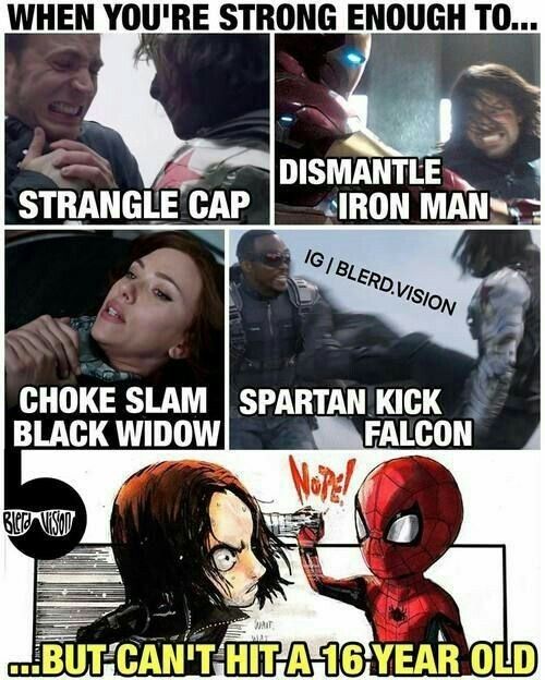 an image of the avengers and spider - man characters in different ways, with captioning below