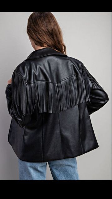 Party Jackets, Concert Fits, Fringe Jacket, Collar Jacket, Leather Collar, Classic Leather, Lapel Collar, Discount Code, Vegan Leather