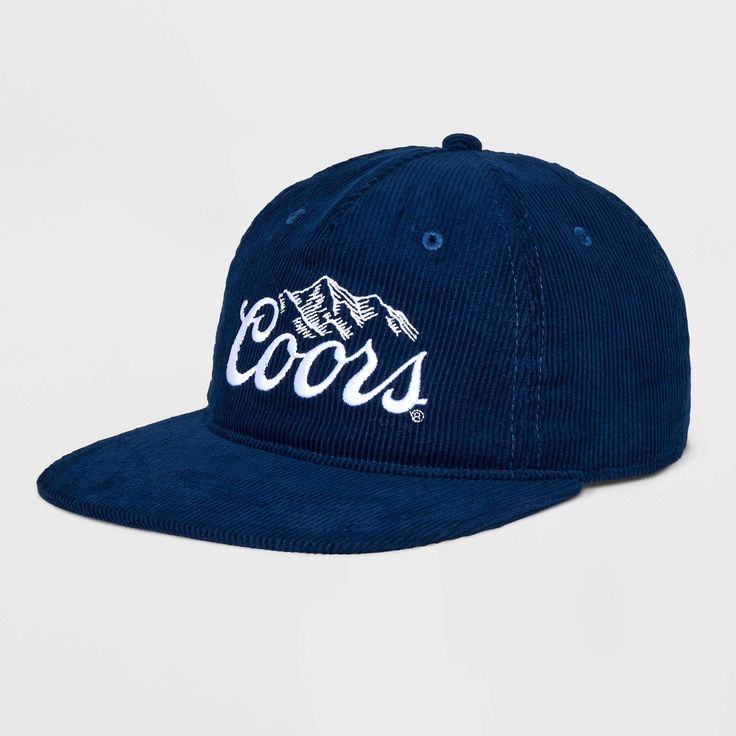 The Coors Baseball Hat in Navy Blue is a sleek accessory for all. Crafted from mid-weight cotton, this solid hat features a ribbed texture, adorned with 'Coors' and mountains embroidery. With an adjustable back tuck and slide closure, it's designed for comfort and style. Adult general sizing ensures a perfect fit for everyone. Cute Western Hats, Mountains Embroidery, Car Detailer, Cute Baseball Hats, Man Fits, Digital Outfits, Denim Hats, Jamaica Trip, Back Tuck