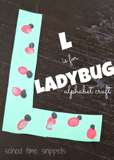 the letter l is for ladybug alphabet craft