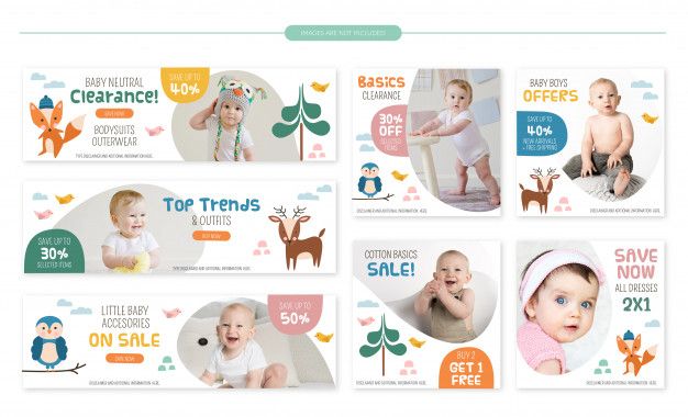 the baby shop website is designed to look like it's on sale